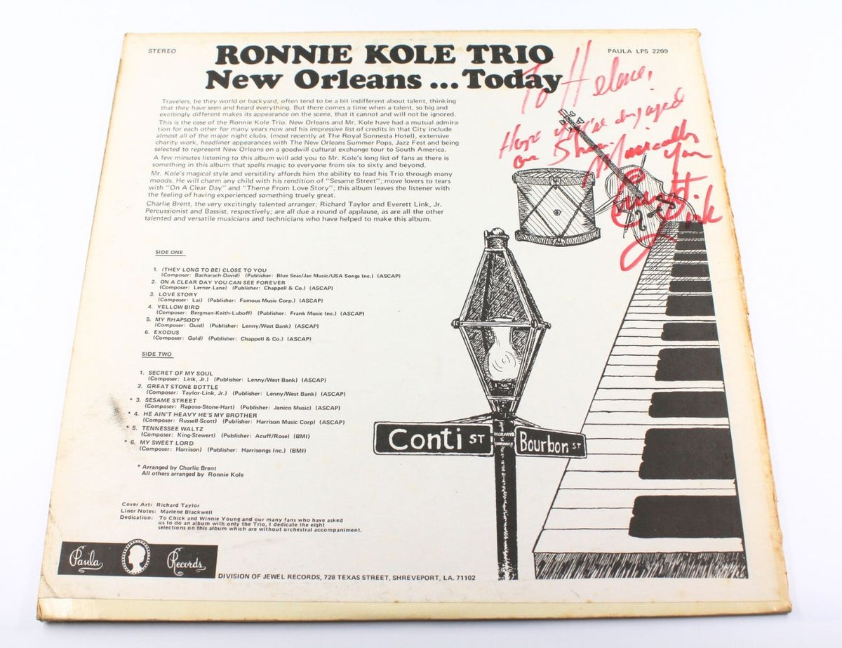Ronnie Kole Trio - New Orleans... Today