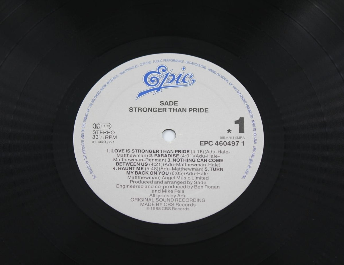 Sade - Stronger Than Pride