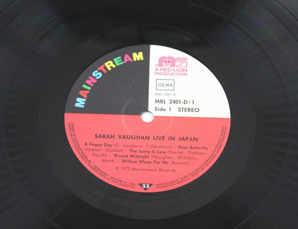 Sarah Vaughan - "Live" In Japan