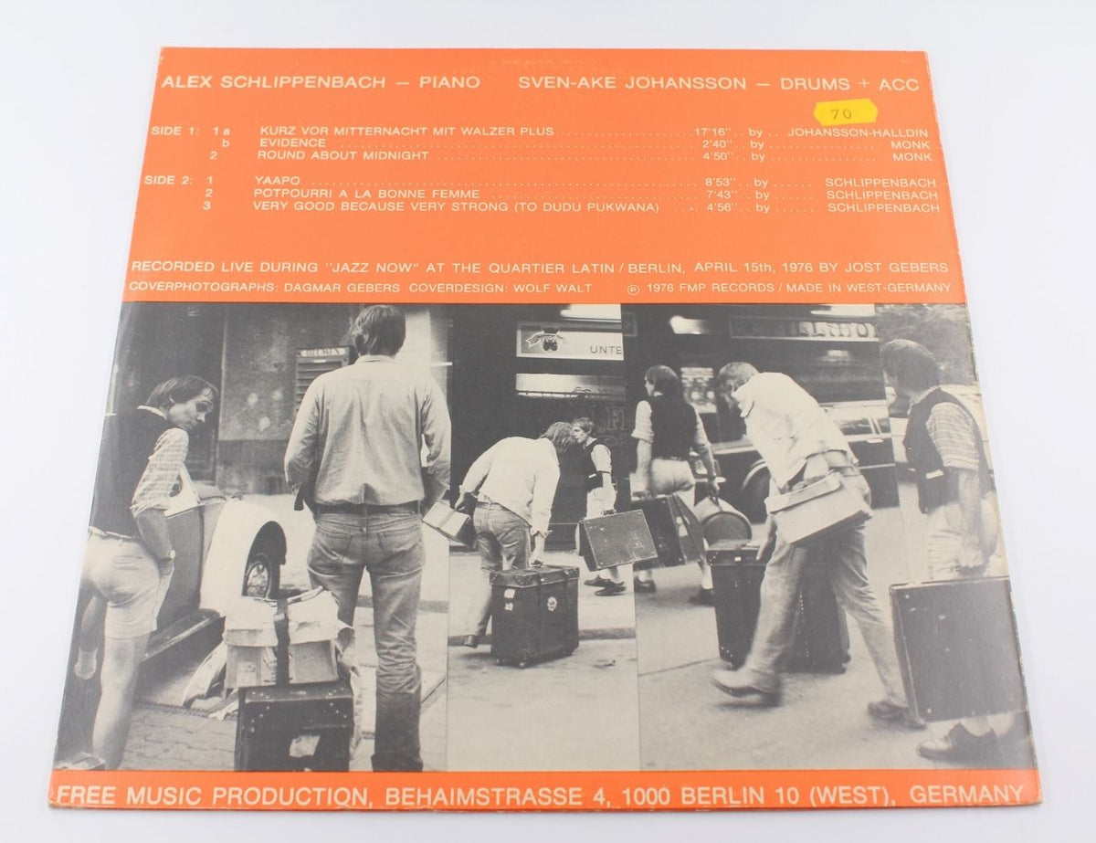 Alexander von Schlippenbach / Sven-Åke Johansson - Live At The Quartier Latin