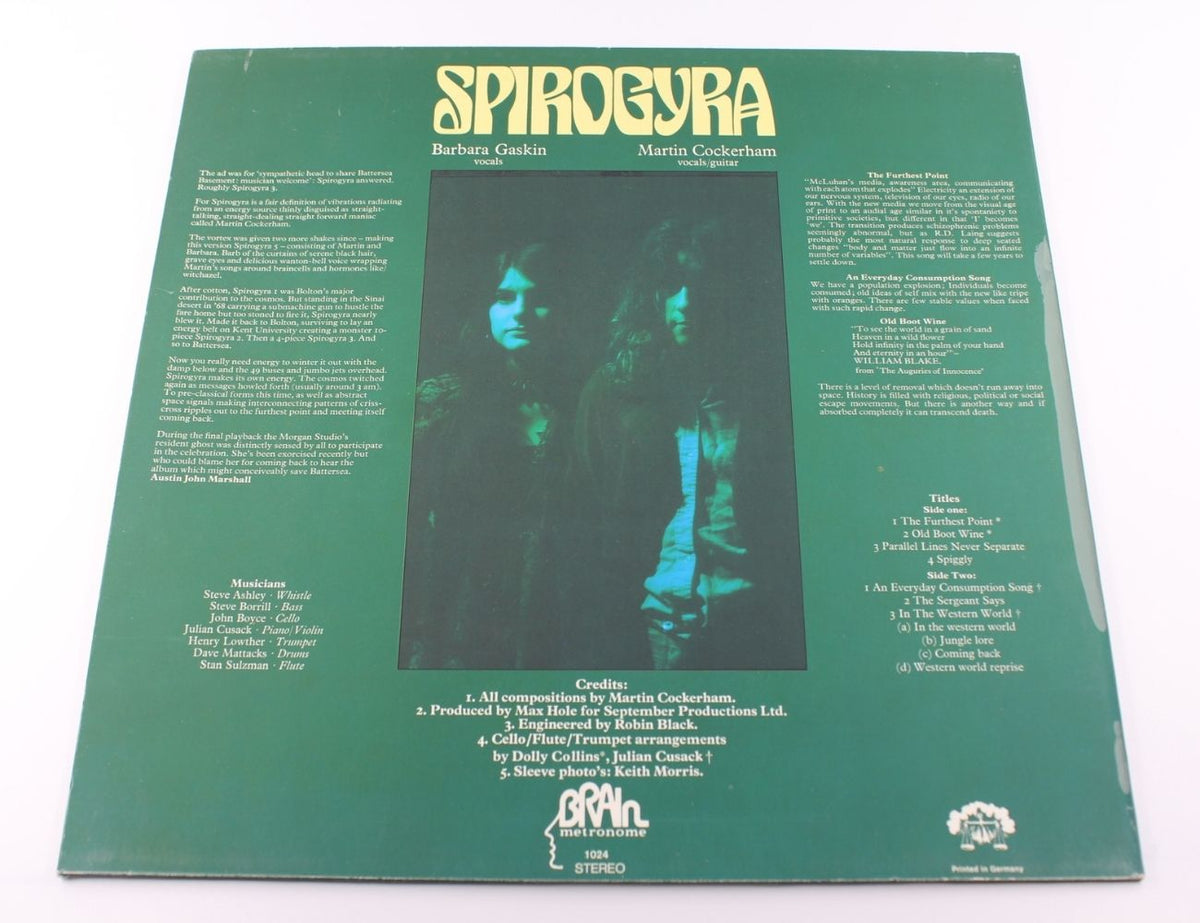 Spirogyra - Bells, Boots And Shambles - Vinyl LP