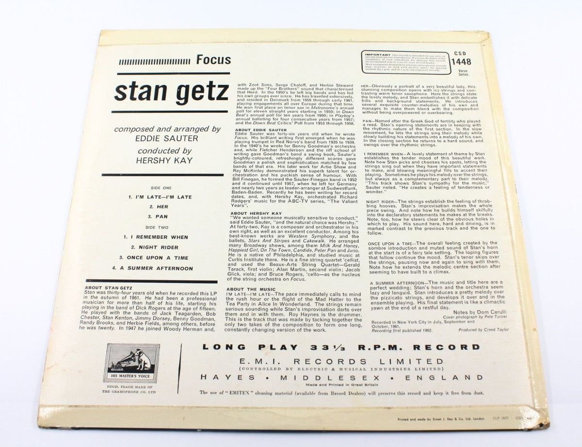 Stan Getz, Eddie Sauter - Focus