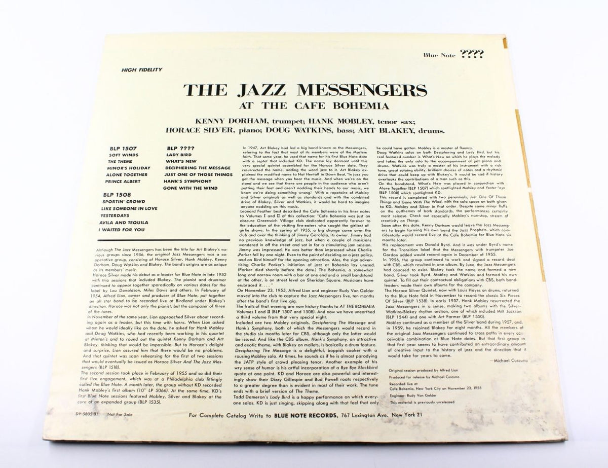 Jazz Messengers - At The Cafe Bohemia Volume 3