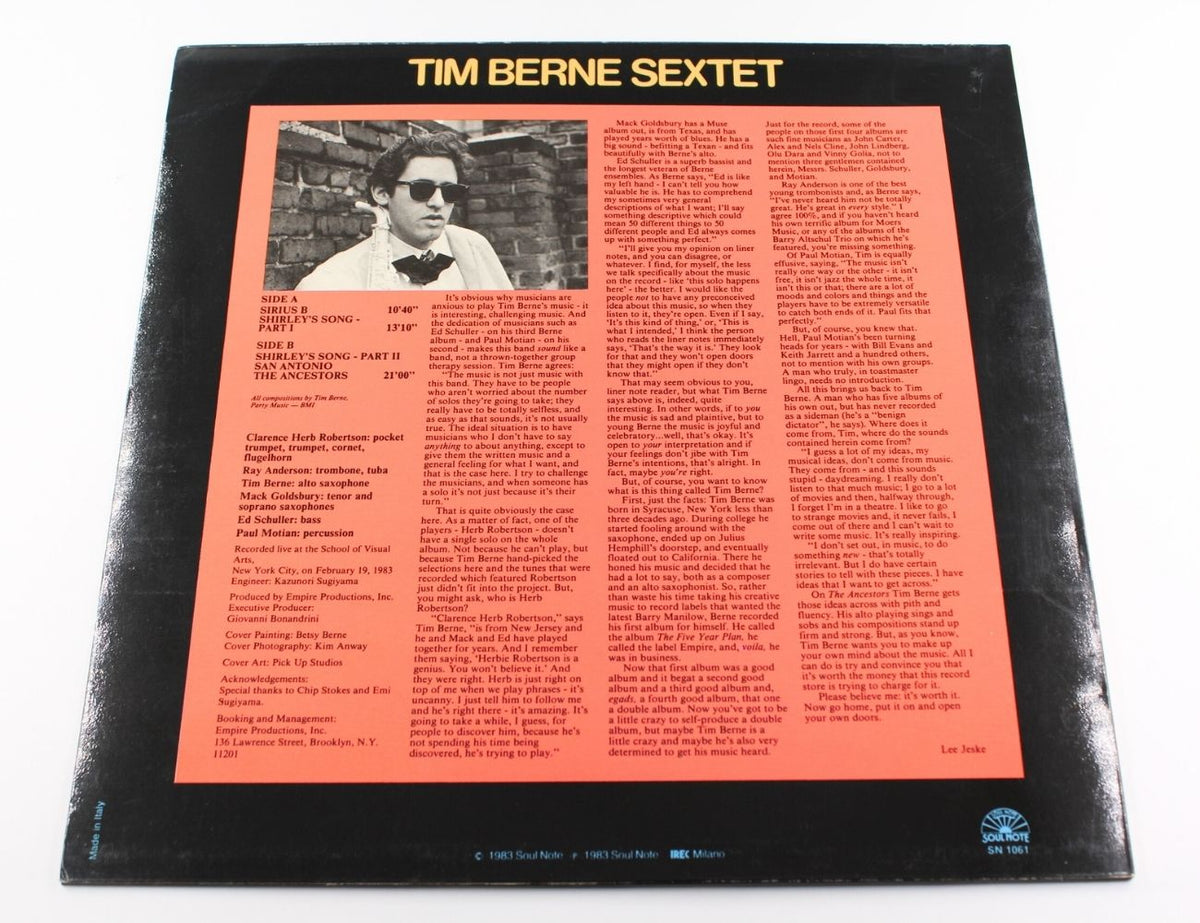 Tim Berne Sextet - The Ancestors