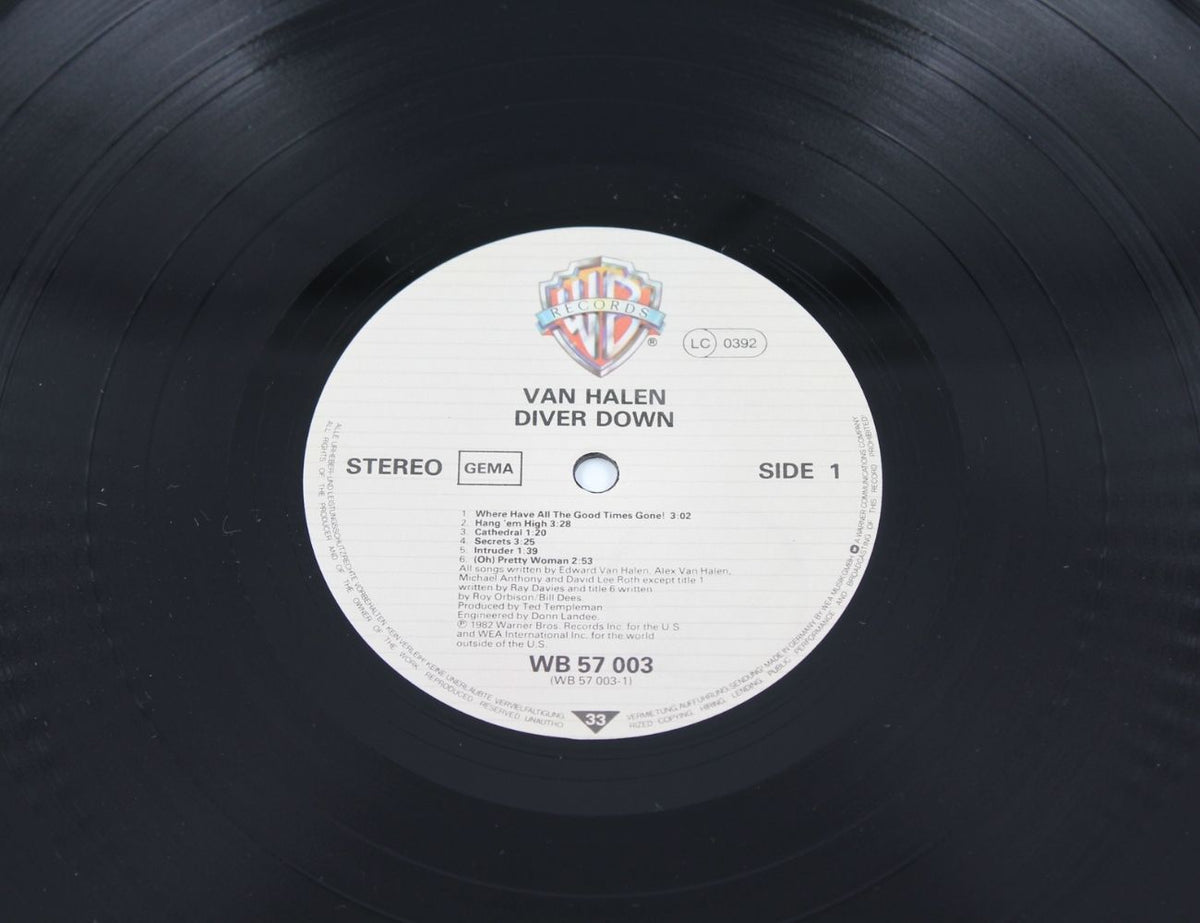 Van Halen Balance recordroom