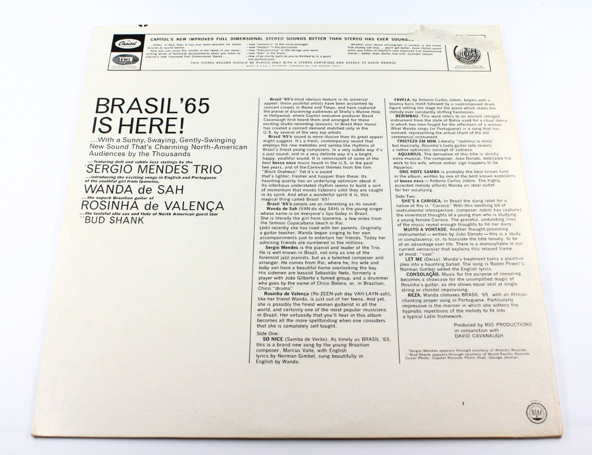 Sérgio Mendes Trio Introducing Wanda De Sah With Rosinha De Valenca - Brasil '65