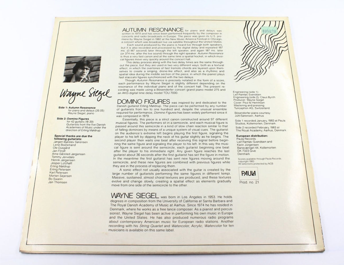 Wayne Siegel - Autumn Resonance / Domino Figures