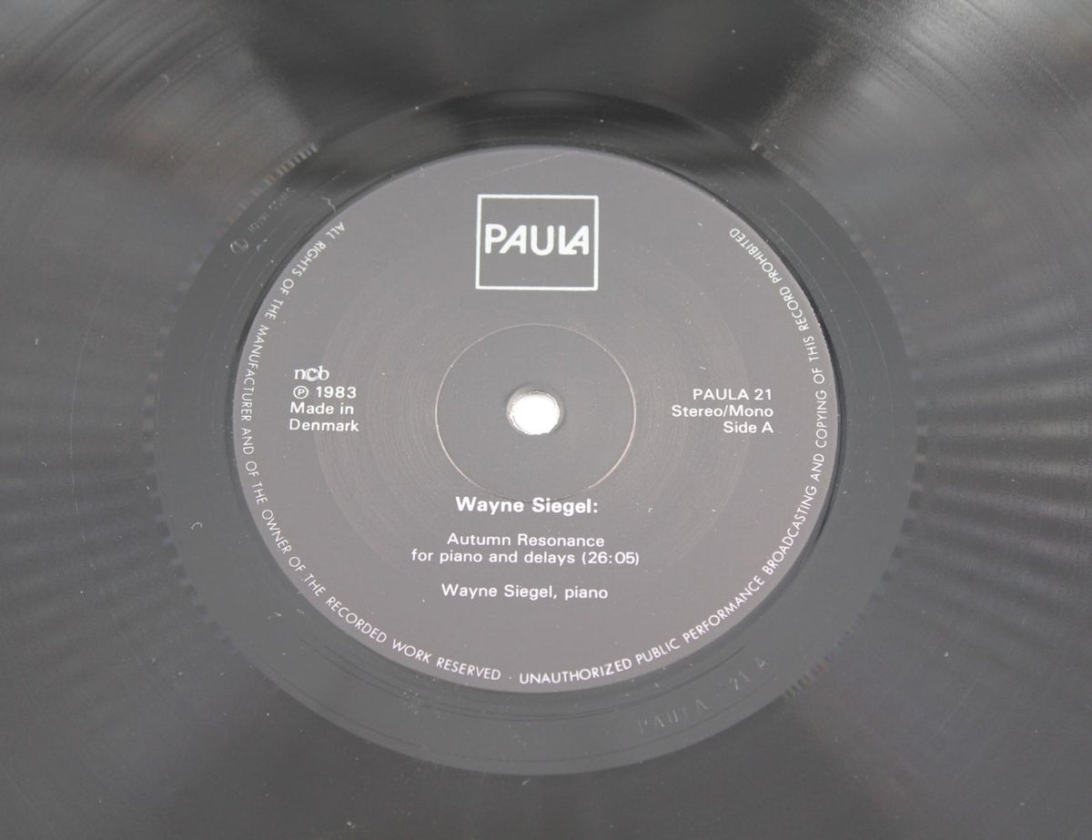 Wayne Siegel - Autumn Resonance / Domino Figures