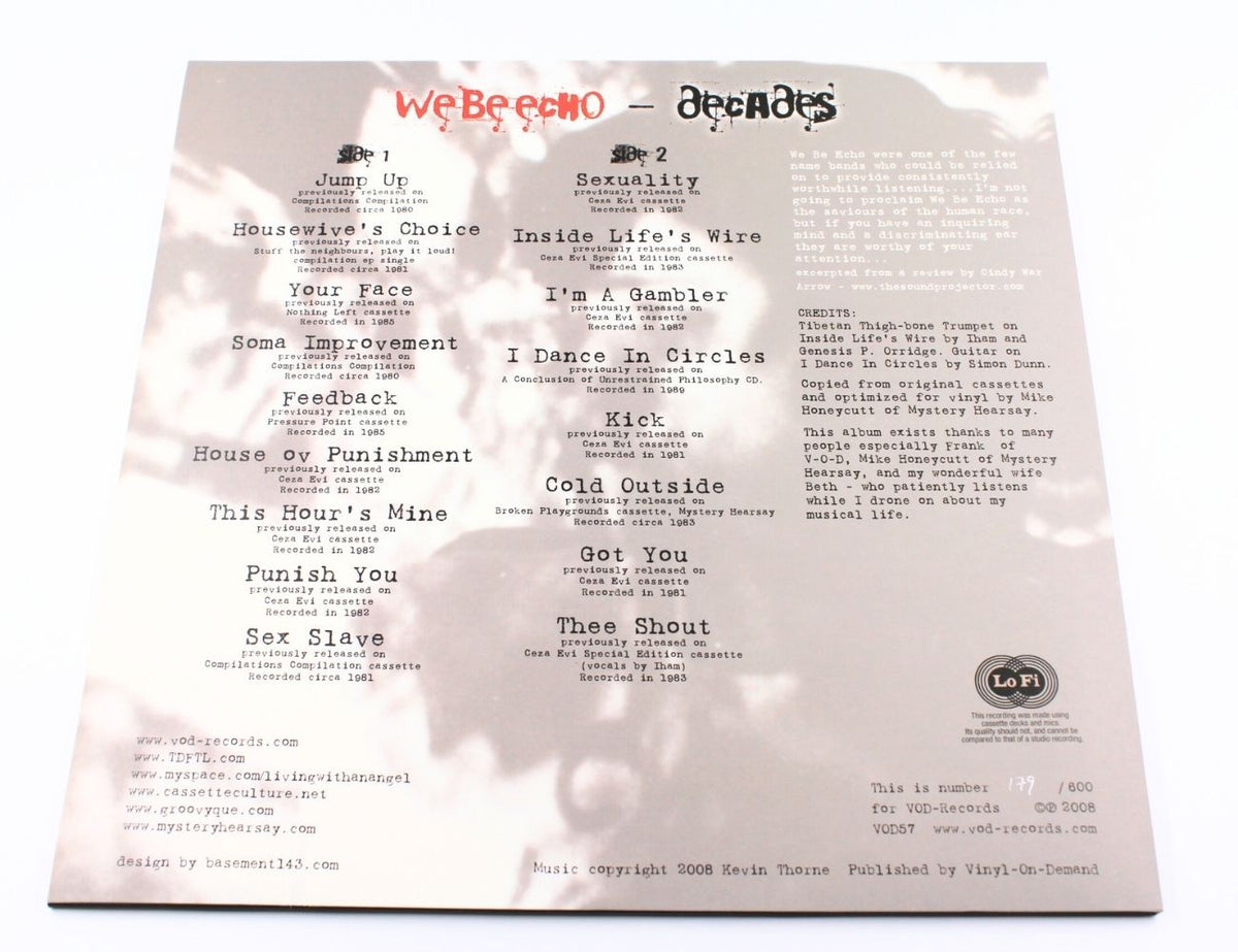 We Be Echo - Decades