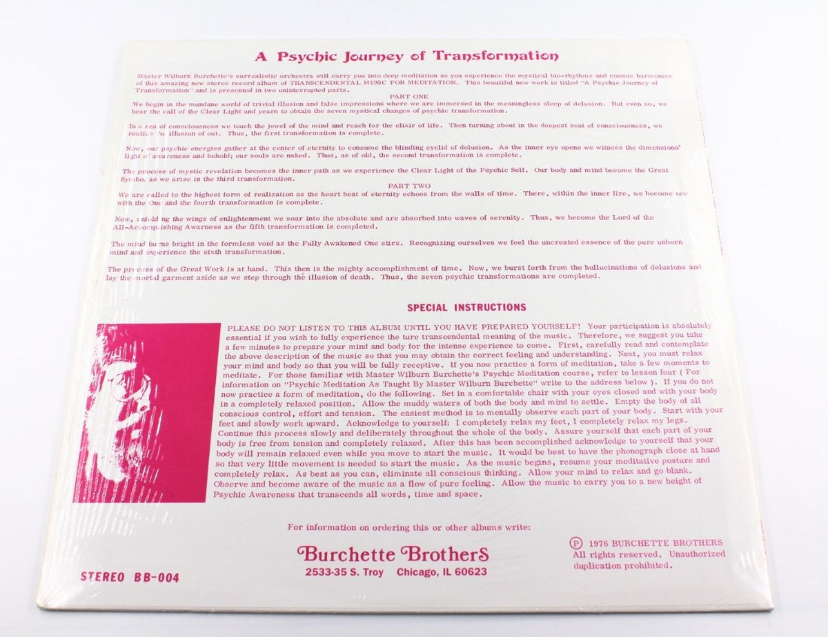 Master Wilburn Burchette - Transcendental Music For Meditation