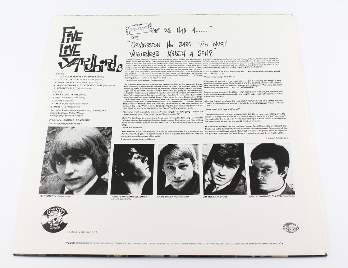 Yardbirds - Five Live Yardbirds