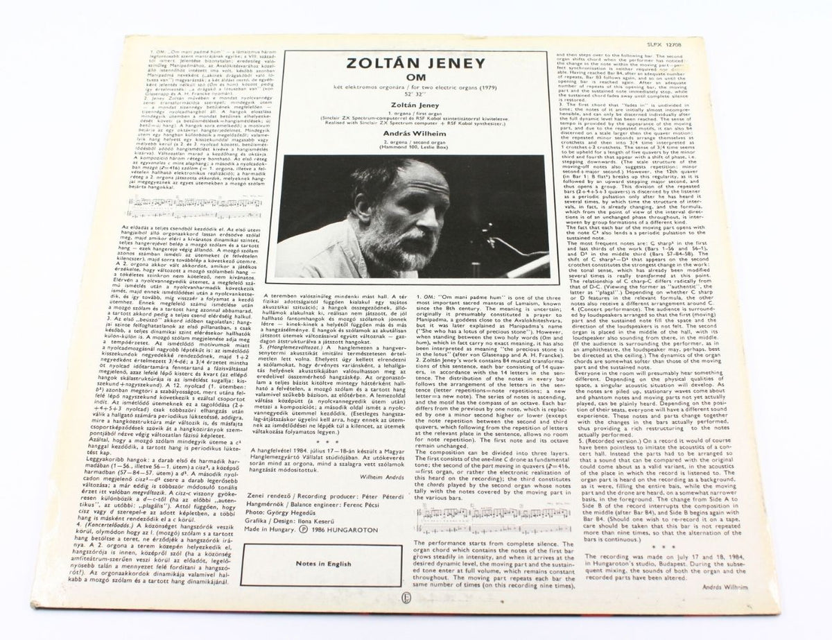 Zoltán Jeney - Om