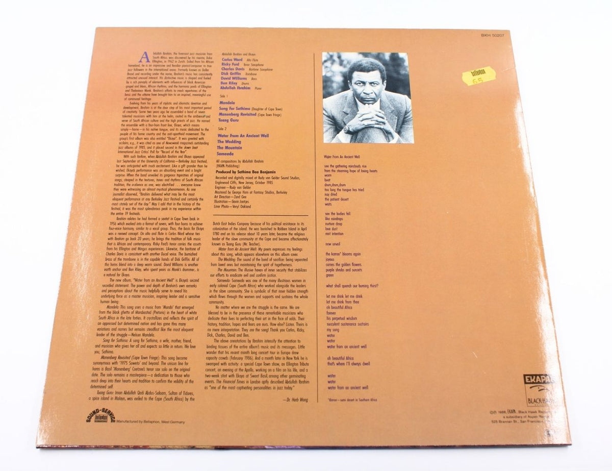 Abdullah Ibrahim - Water From An Ancient Well - Vinyl LP
