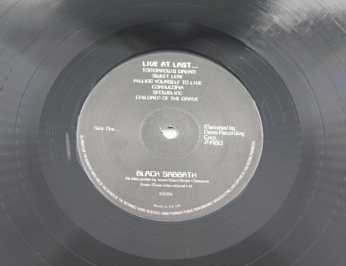 Black Sabbath - Live At Last... - Vinyl LP