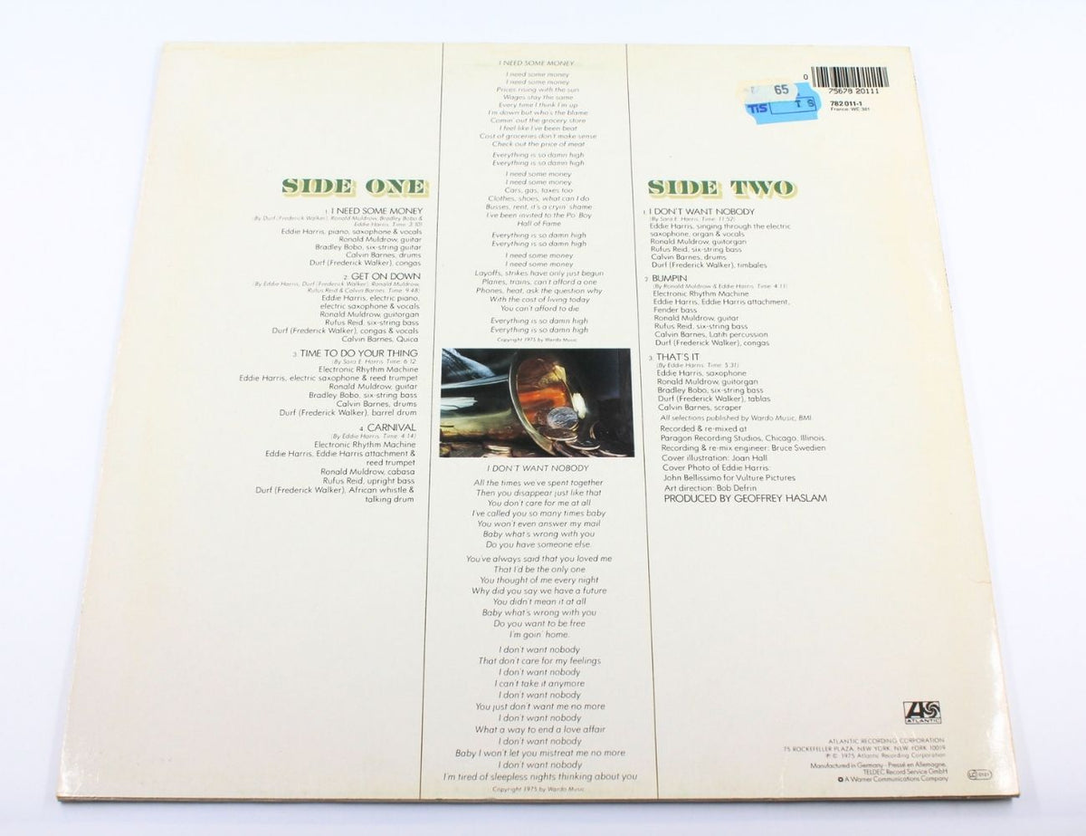 Eddie Harris - I Need Some Money - Vinyl LP
