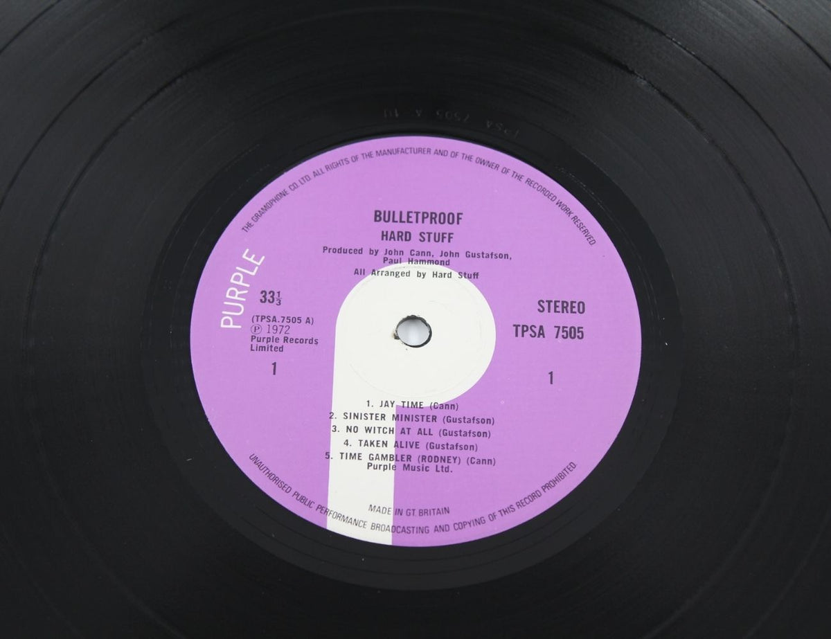 Hard Stuff - Bulletproof - Vinyl LP