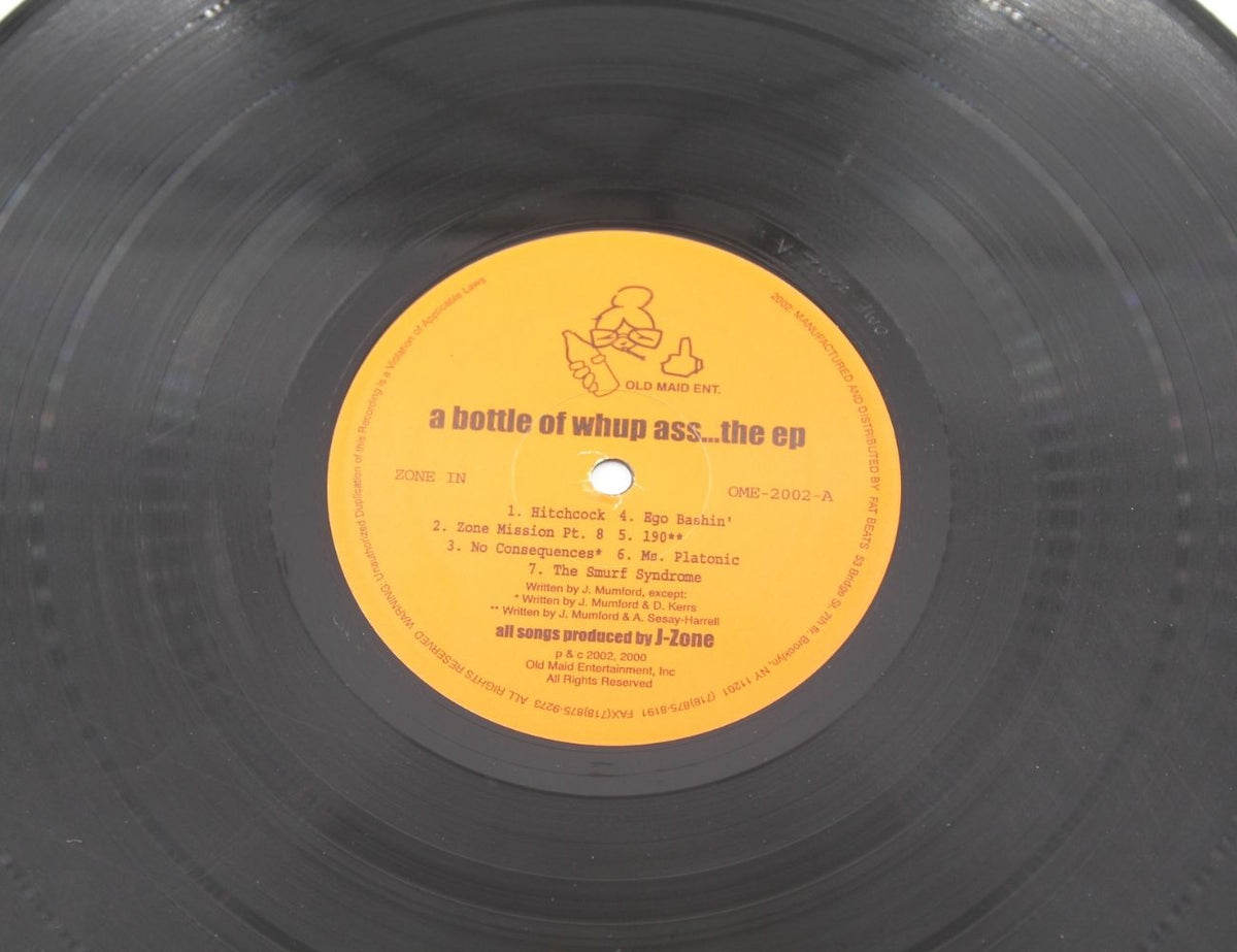 J-Zone - A Bottle Of Whup Ass - Vinyl EP