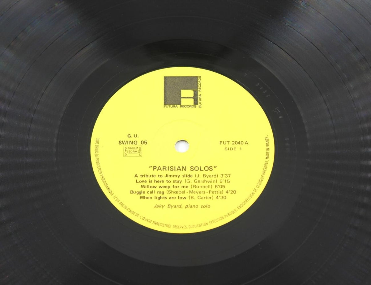 Jaky Byard - Parisian Solos - Vinyl LP