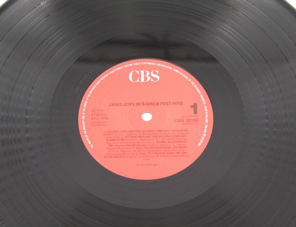 Janis Joplin - Janis Joplin's Greatest Hits - Vinyl LP