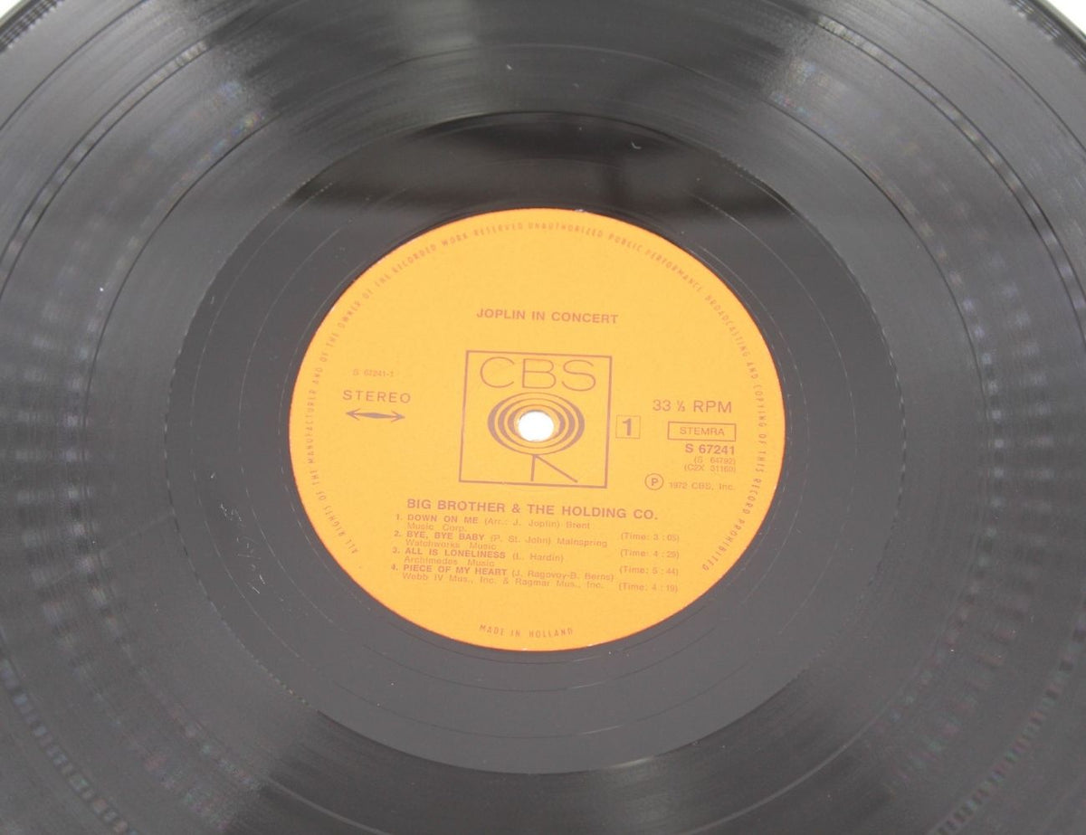 Janis Joplin - Joplin In Concert - Vinyl LP