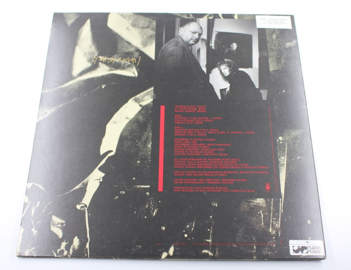 Joachim Kuhn, Daniel Humair, J.F. Jenny-Clark - Easy To Read - Vinyl LP