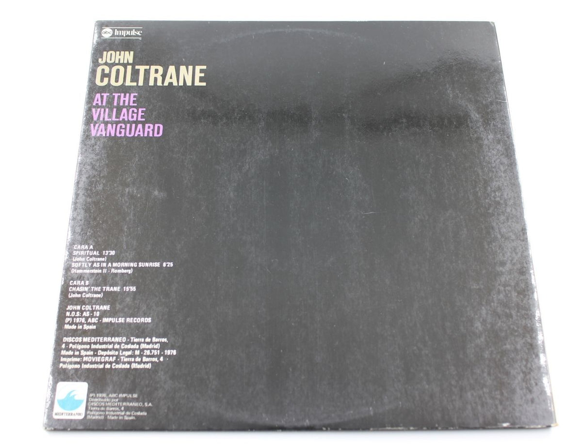 John Coltrane - "Live" At The Village Vanguard - Vinyl LP