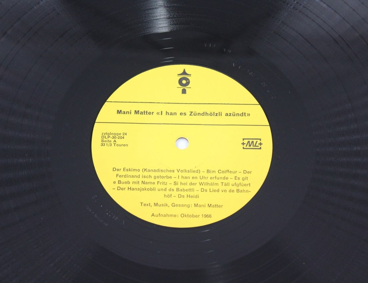 Mani Matter - I Han Es Zündhölzli Azündt - Vinyl LP