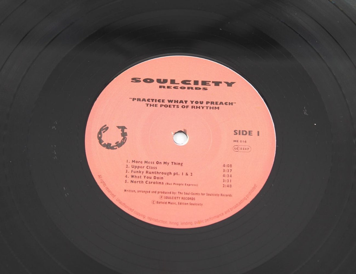 Poets Of Rhythm - Practice What You Preach - Vinyl LP