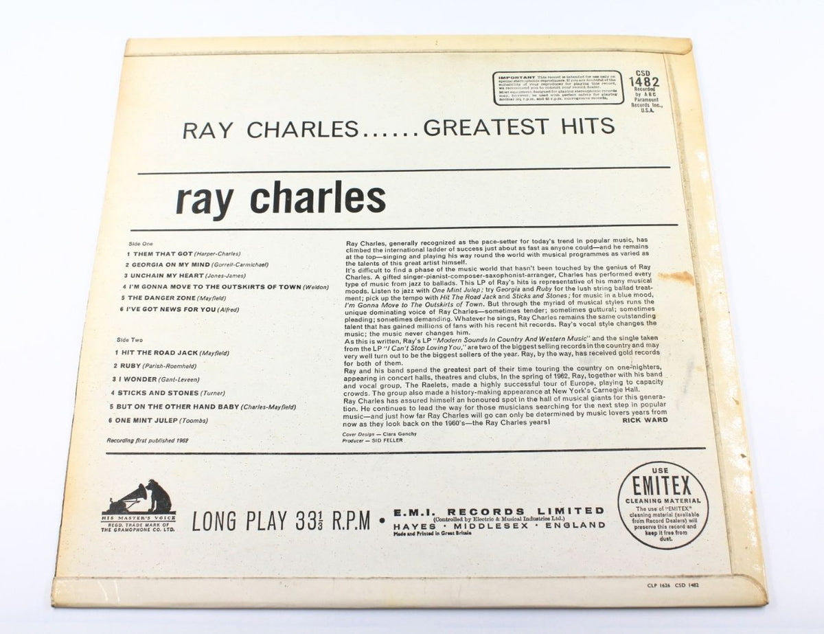 Ray Charles - Greatest Hits - Vinyl LP