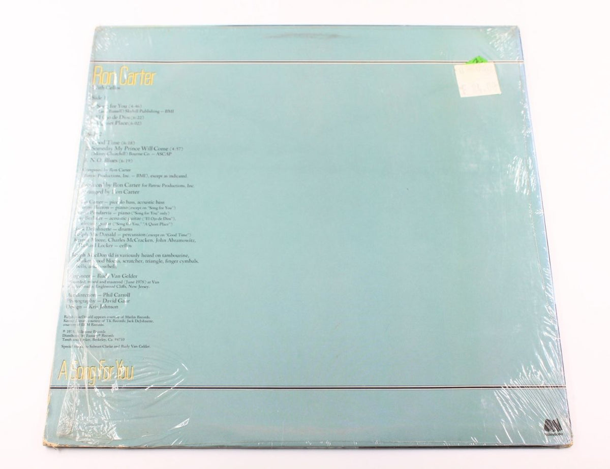 Ron Carter - A Song For You - Vinyl LP