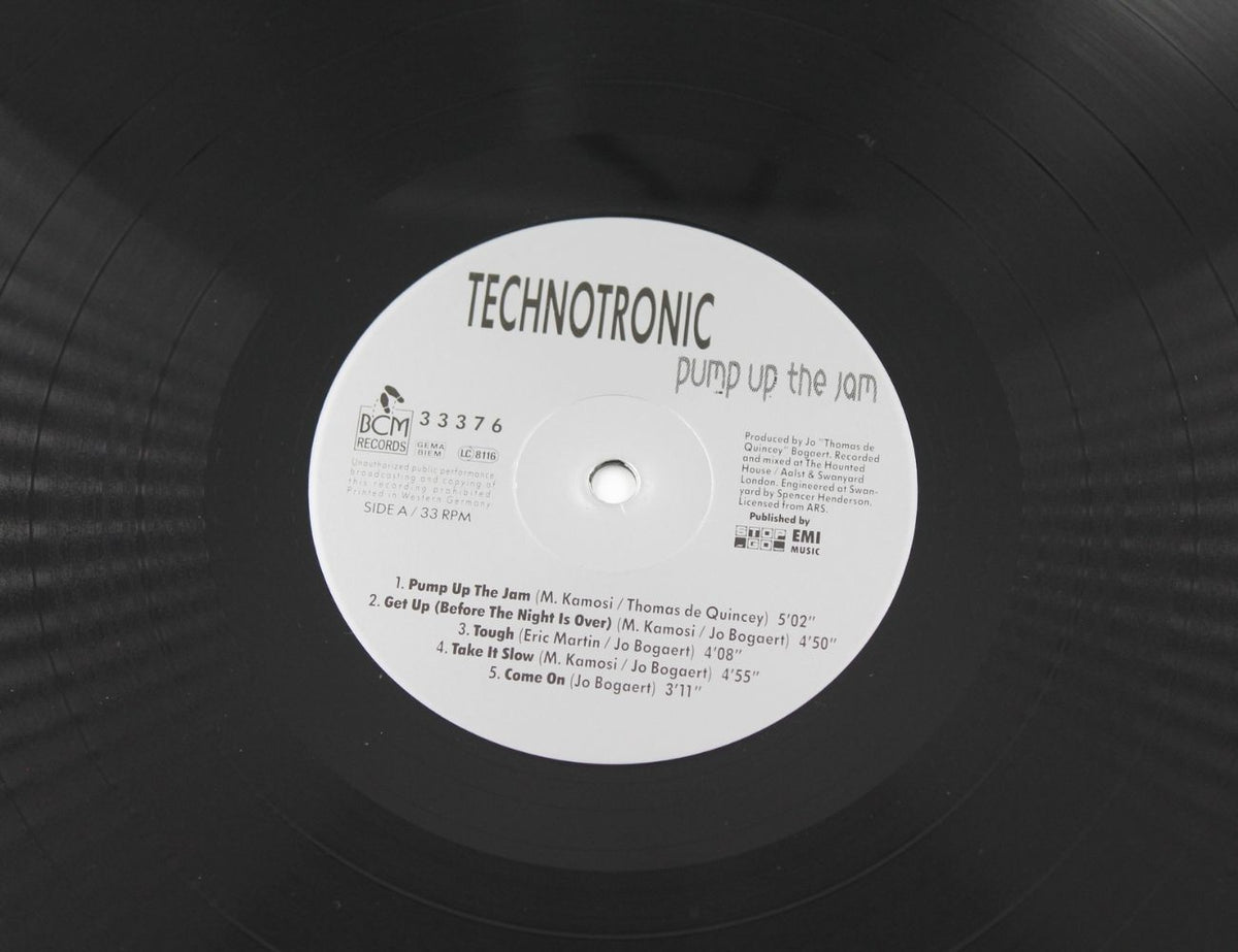 Technotronic - Pump Up The Jam - Vinyl LP