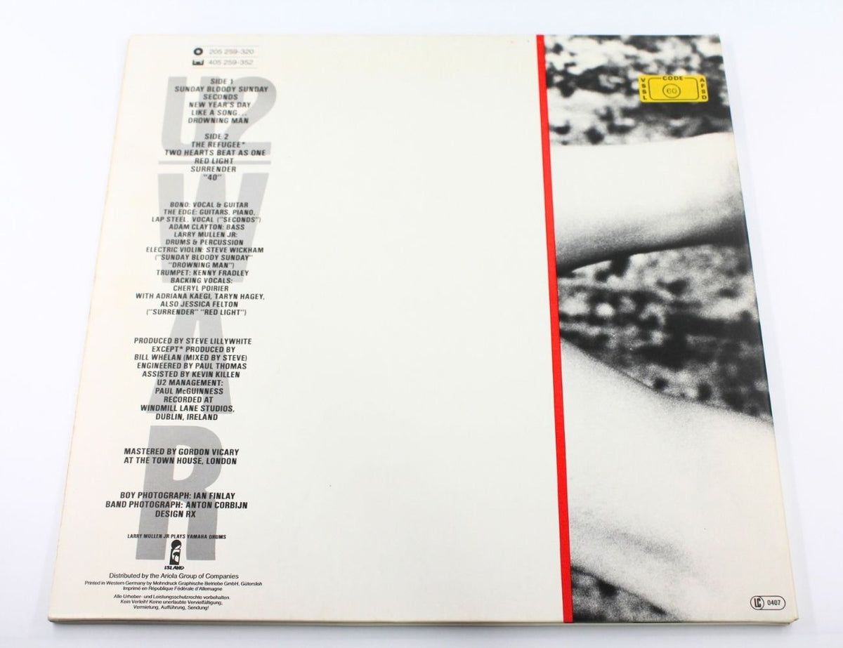 U2 - War - Vinyl LP