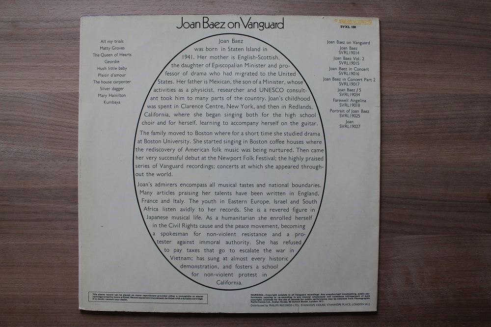 Joan Baez - Joan Baez On Vanguard