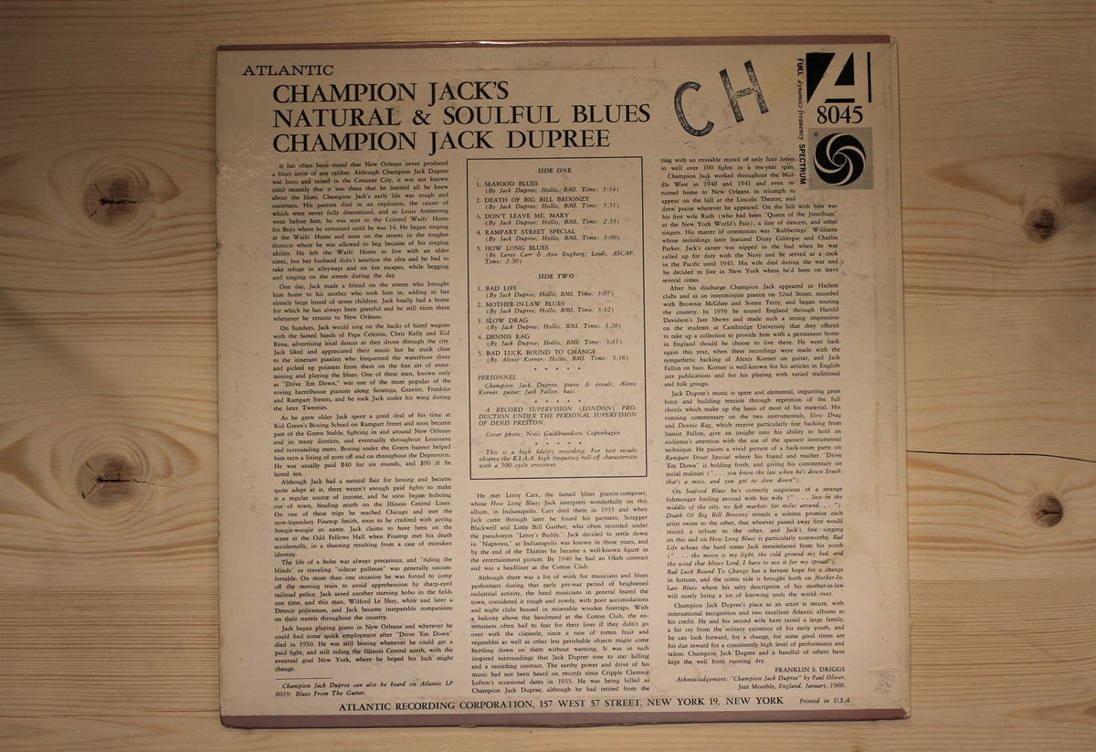 Champion Jack Dupree - Natural &amp; Soulful Blues