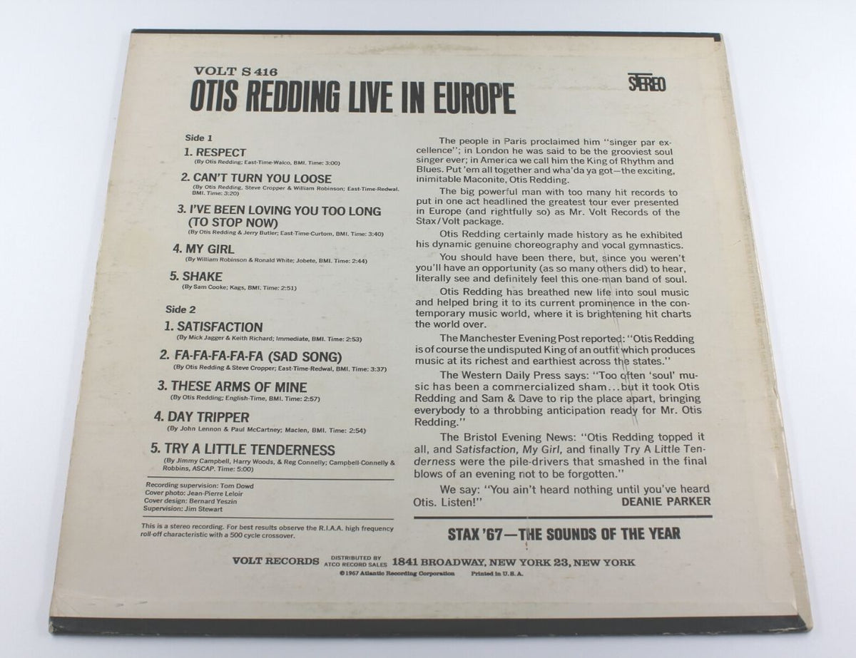 Otis Redding - Live In Europe