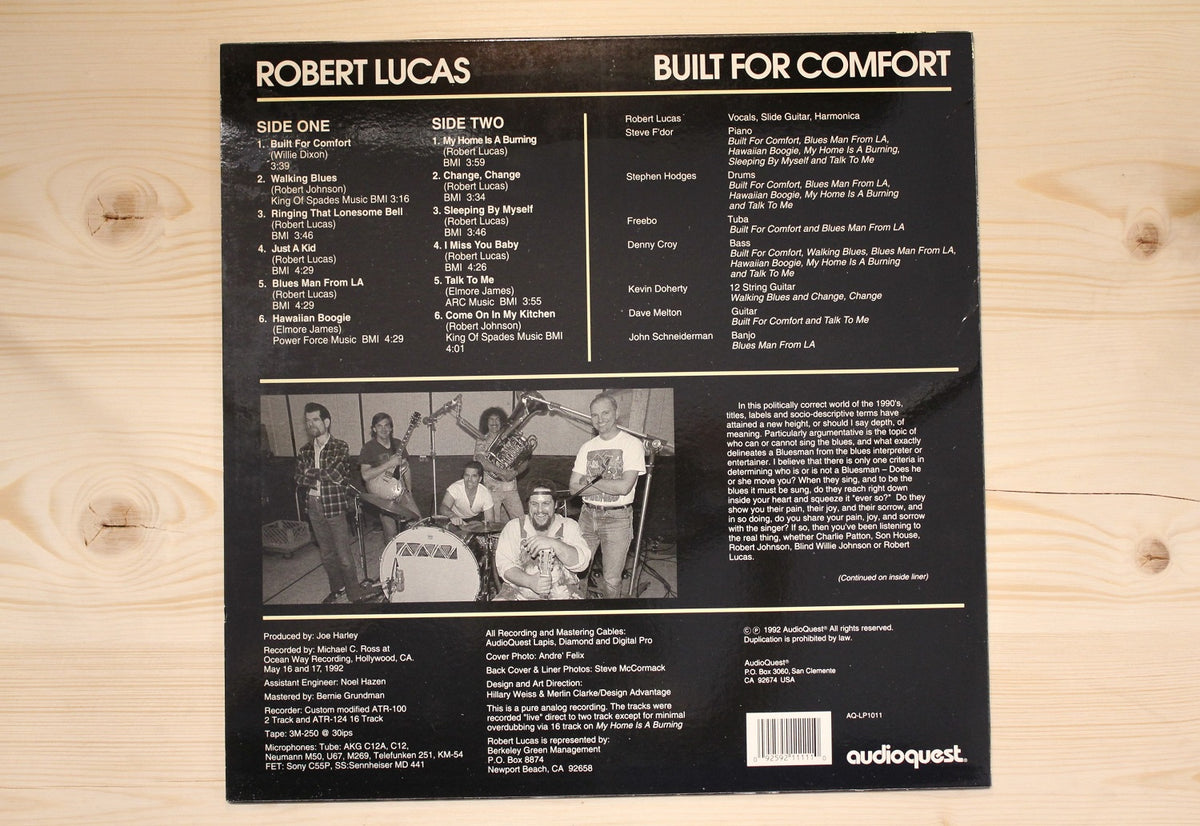 Robert Lucas - Built For Comfort