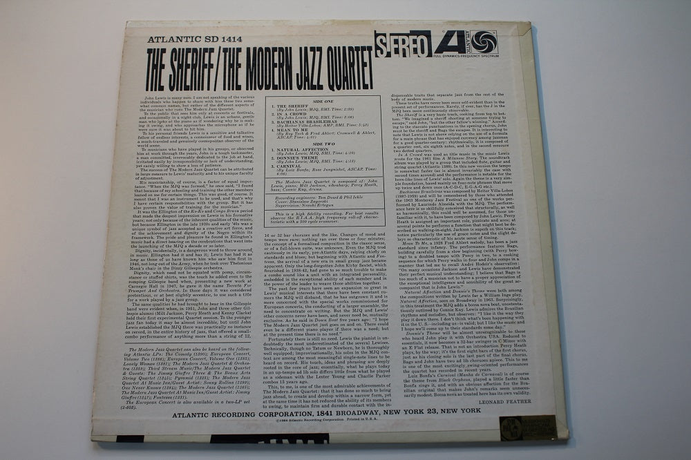 The Modern Jazz Quartet - The Sheriff