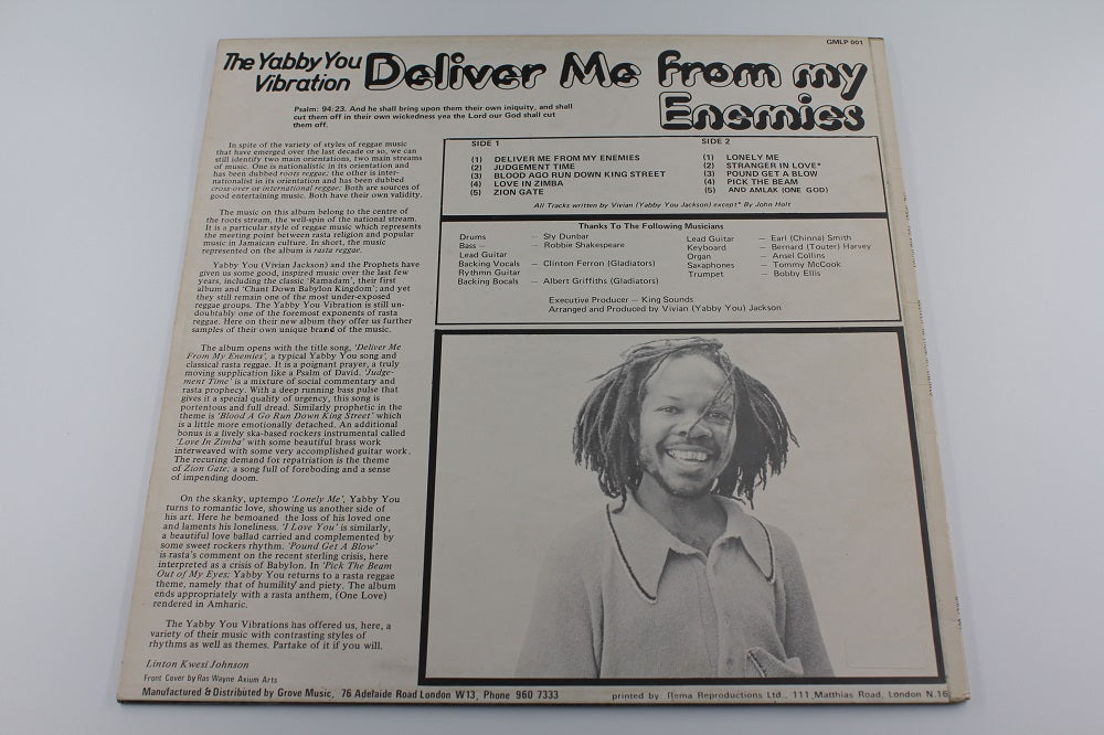 The Yabby You Vibration - Deliver Me From My Enemies
