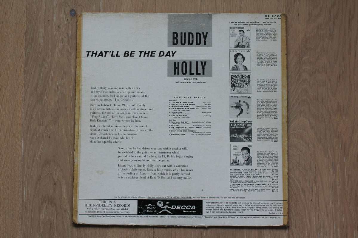 Buddy Holly - That&#39;ll Be The Day