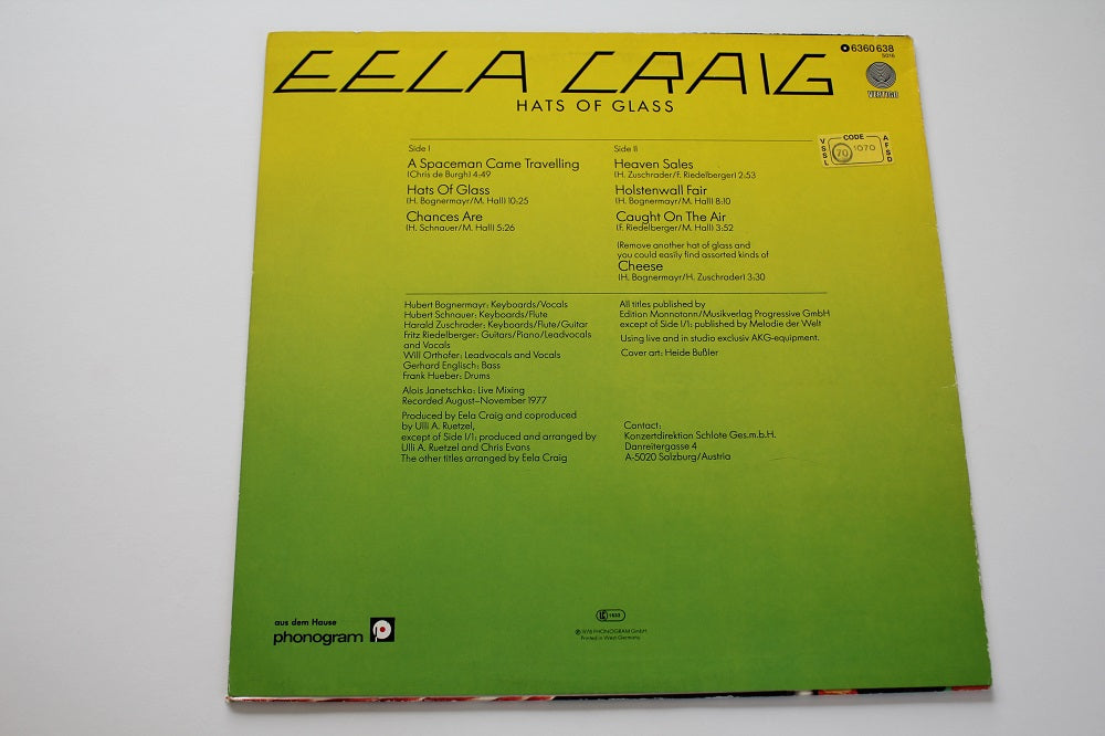 Eela Craig - Hats Of Glass