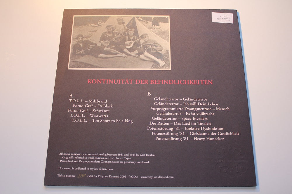 Various Artists - Kontinuität Der Befindlichkeiten - Minimal Electronics 1981-1983