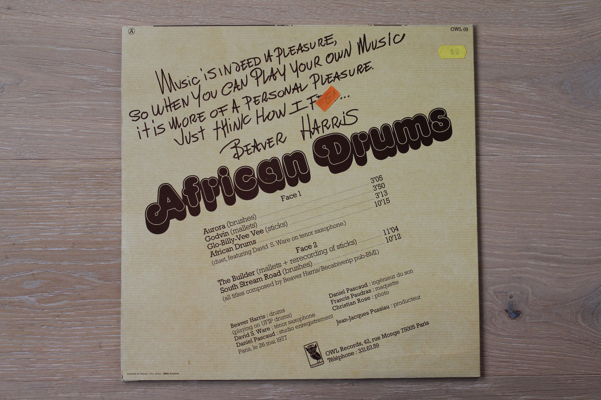 Beaver Harris - &quot;African Drums&quot;