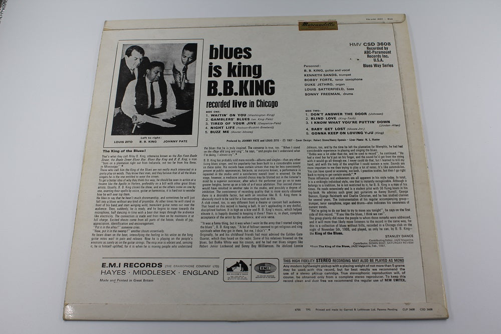 BB King Blues On Top Of Blues Album Cover Sticker