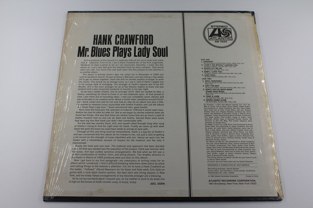 Hank Crawford - Mr. Blues Plays Lady Soul