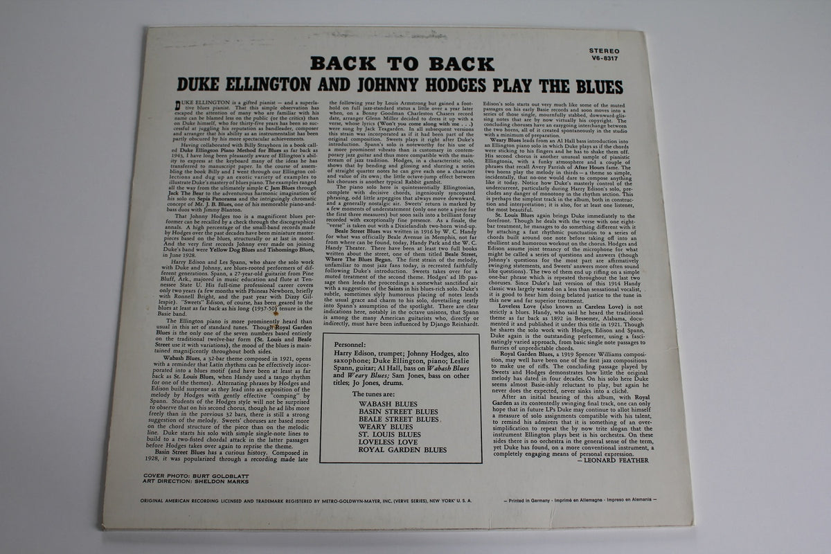 Duke Ellington And Johnny Hodges - Play The Blues