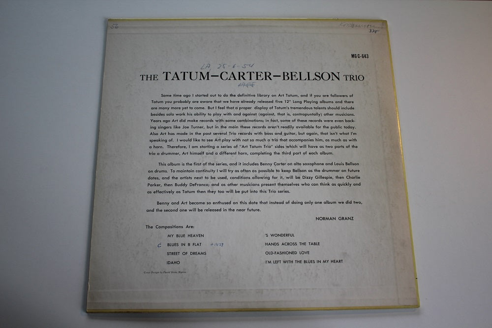 The Tatum-Carter-Bellson Trio - Same