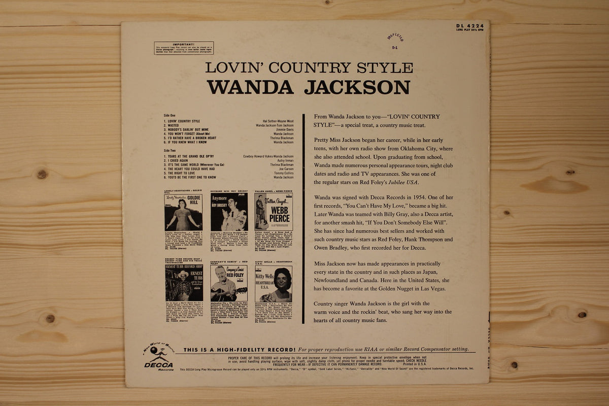 Wanda Jackson - Lovin&#39; Country Style