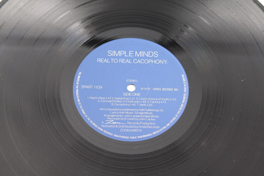 Simple Minds - Real To Real Cacophony. - recordroom