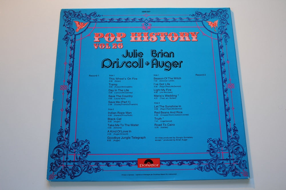 Julie Driscoll + Brian Auger - Pop History Vol 26