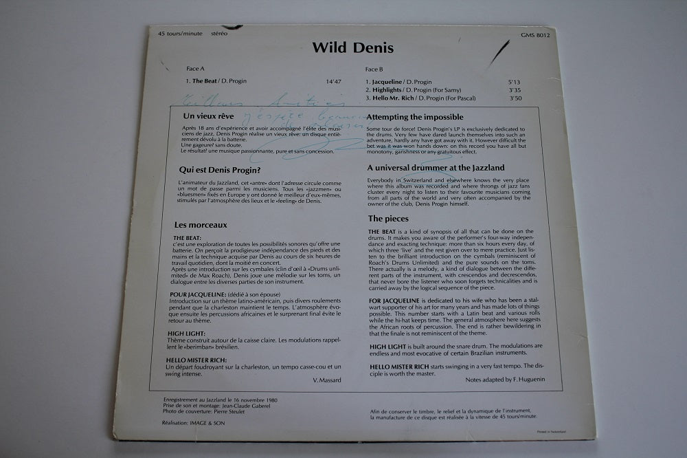 Denis Progin - The Wild Denis
